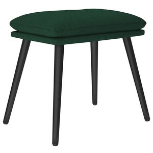 vidaXL Fotpall m&ouml;rkgr&ouml;n 45x29,5x35 cm tyg