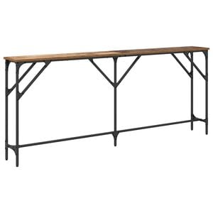 vidaXL Konsolbord Gammalt tr&auml; 180 x 23 x 75 cm