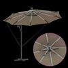 vidaXL Cantilever bananparasol Taupe 294 x 294 x 248 cm