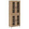 vidaXL Sk&aring;p Artisan Ek 69,5 x 34 x 90 cm Konstruerat tr&auml;