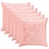 vidaXL Kudd&ouml;verdrag 6 st HOUTEN Rosa 55 x 55 cm Flanell