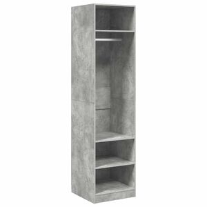 vidaXL Garderob betonggr&aring; 50x50x200 cm konstruerat tr&auml;