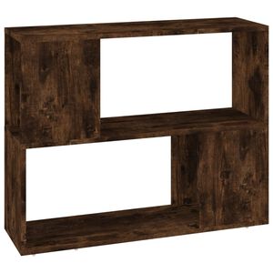 vidaXL Bokhylla/rumsavdelare r&ouml;kf&auml;rgad ek 80x24x63 cm