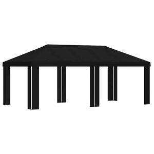 vidaXL T&auml;lt&ouml;verdrag 6 x 3 m Svart Polyester 190
