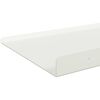 vidaXL Flytande hylla V&auml;ggmonterad 2 pcs Vit 100 x 18 x 2,5 cm St&aring;l