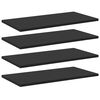 vidaXL Hyllplan 8 st svart 60x30x1,5 cm konstruerat tr&auml;
