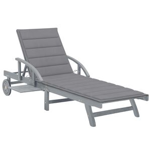 vidaXL Sols&auml;ng med dyna massivt akaciatr&auml;