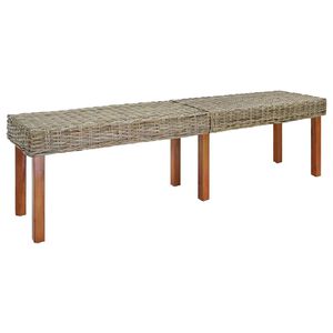 vidaXL b&auml;nk Naturf&auml;rg 160 x 35 x 45 cm Massivt mangotr&auml;