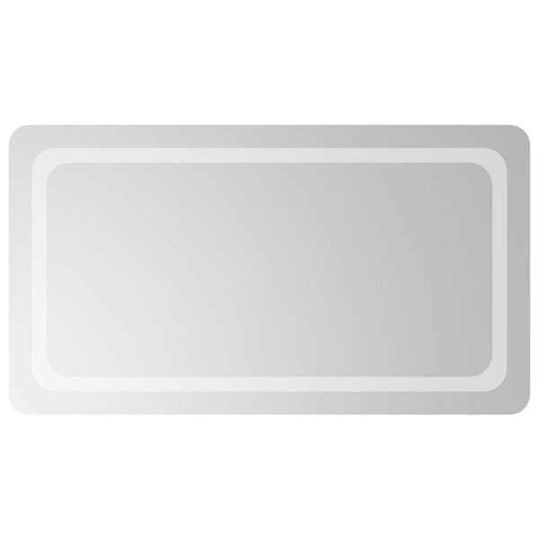vidaXL Badrumsspegel LED 50x90 cm