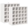 vidaXL Vinst&auml;ll 2 st Vit 56 x 25 x 56 cm Massiv furu