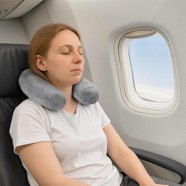 vidaXL Kudde med kudde Gr&aring; 27 x 27 x 8,5 cm Sammet