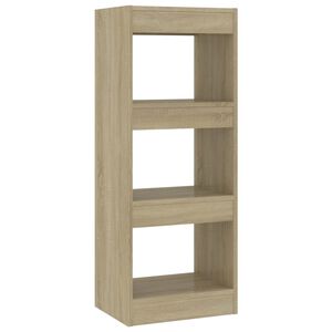 vidaXL Bokhylla/Rumsavdelare sonoma-ek 40x30x103 cm konstruerat tr&auml;