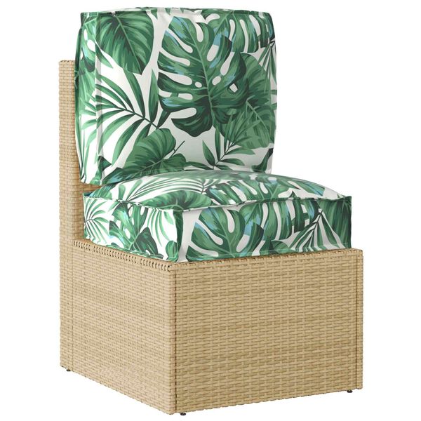 vidaXL Pallkuddset Blommor 2 pcs Gr&ouml;n Blad M&ouml;nster Oxford Tyg