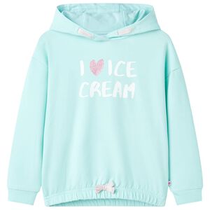 vidaXL Barnhoodie ljus aqua 104