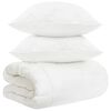 vidaXL T&auml;ckeset 3 st Vit Bambufiber