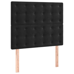 vidaXL S&auml;nggavel svart 80x5x118/128 cm sammet