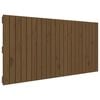 vidaXL V&auml;ggmonterad huvudgavel honungsbrun 140x3x60 cm massiv furu