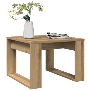 vidaXL Sidobord artisan ek 50x50x35 cm konstruerat tr&auml;