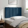 vidaXL Headboard Cushion "Hanko" Blue 80 cm Velvet