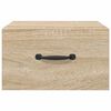 vidaXL V&auml;ggmonterade s&auml;ngbord 2 st sonoma-ek 35x35x20 cm