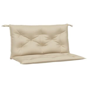 vidaXL B&auml;nkdynor f&ouml;r tr&auml;dg&aring;rden 2st beige 100x50x7cm oxfordtyg