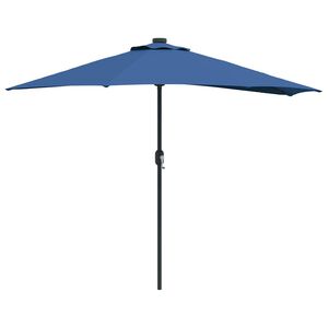 vidaXL Tr&auml;dg&aring;rdsparasol 294 x 150 x 224 cm Polyester och St&aring;l Azurbl&aring;