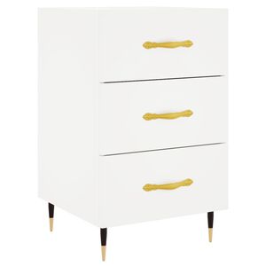 vidaXL S&auml;ngbord vit 40x40x66 cm konstruerat tr&auml;
