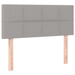 vidaXL S&auml;nggavel ljusgr&aring; 90x5x78/88 cm tyg