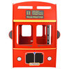 vidaXL Våningssäng London Bus röd MDF 90x200 cm
