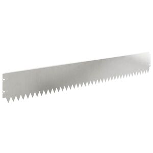 vidaXL Kant f&ouml;r gr&auml;smatta 20 pcs 103 x 15 cm St&aring;l Silver