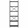 vidaXL Hyllsystem Svart Ek 40 x 30 x 85 cm Konstruerat tr&auml;