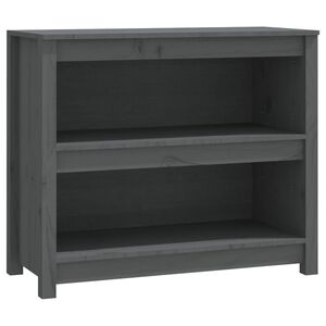 vidaXL Bokhylla Gr&aring; 80x35x68 cm massiv furu