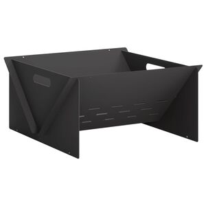 vidaXL Eldstad Svart 40 x 40 x 20 cm St&aring;l