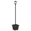 vidaXL Solamp f&ouml;r stolpe med planteringskruka Svart 32 x 32 x 158 cm
