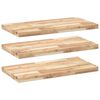 vidaXL Sv&auml;vande hyllor 3 st 80x40x4 cm obehandlat massivt akaciatr&auml;