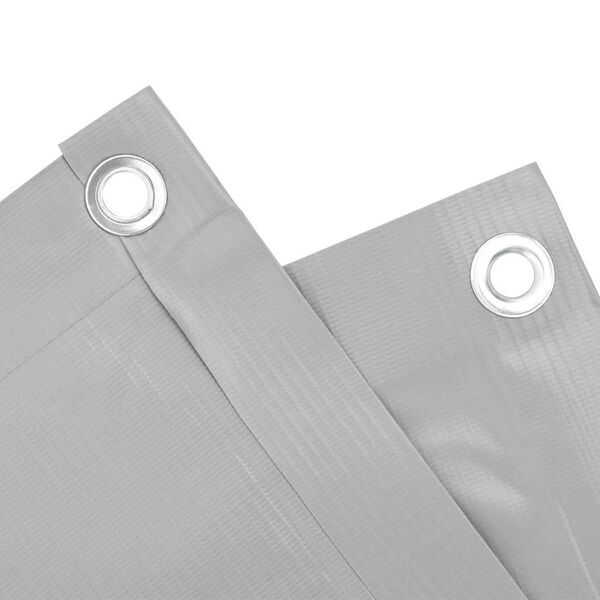 vidaXL Insynsskydd f&ouml;r balkong gr&aring; 600x120 cm PVC