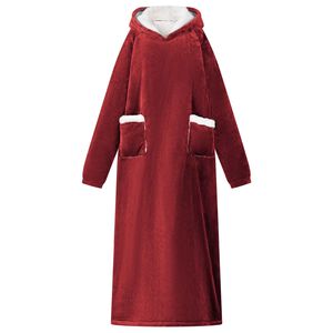vidaXL Filt-hoodie Bordeaux R&ouml;d L Fleece och Flanell