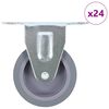 vidaXL Fasta hjul 24 st 75 mm