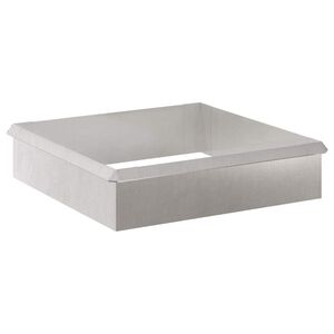 vidaXL Snigelstaket 8 st 100 x 3,5 x 25 cm Rostfritt st&aring;l Silver