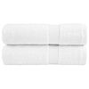 vidaXL Premium badhanddukar SOLUND 2 st vit 70x140cm 600gsm