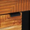 vidaXL Sideboard Naturf&auml;rg 80 x 33,5 x 75 cm Massivt Akaciatr&auml;