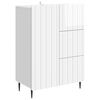 vidaXL Sideboard Vit h&ouml;gglans 66 x 34,5 x 91,5 cm Konstruerat tr&auml;