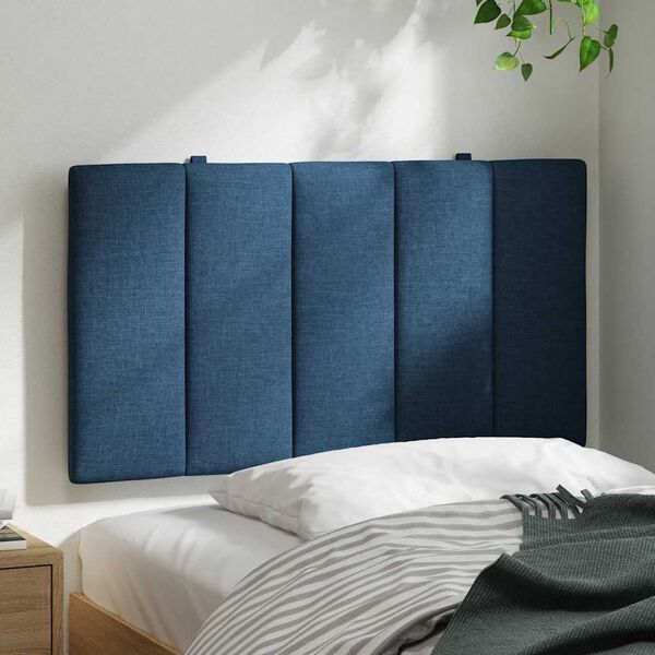 vidaXL Headboard Cushion "Hanko" Blue 90 cm Fabric