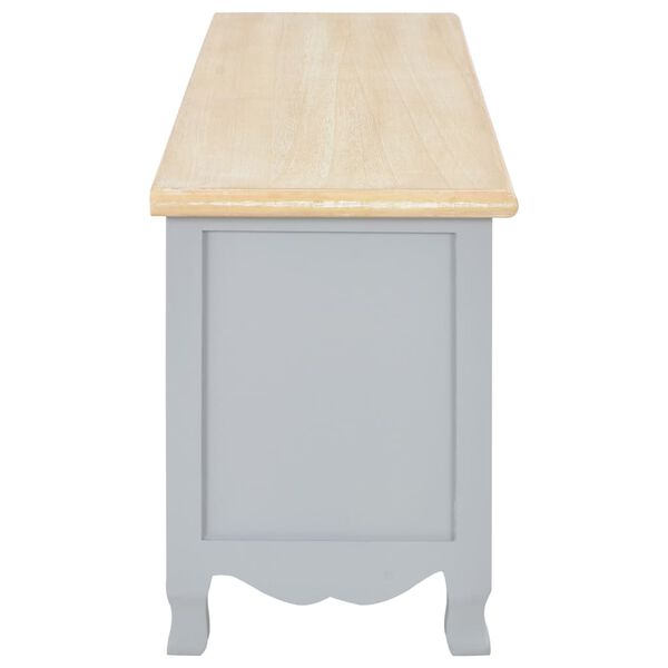 vidaXL TV-bänk grå 120x30x40 cm trä