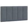 vidaXL Bed Frame without Mattress "Hanko" Dark Grey 100x200 cm Velvet