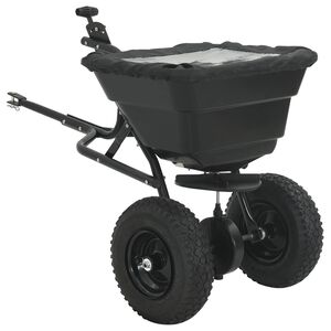 vidaXL Spridare Svart 53 x 108 x 74 cm PVC och st&aring;l