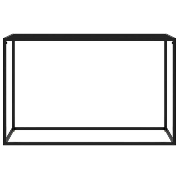 vidaXL Konsolbord svart 120x35x75 cm härdat glas