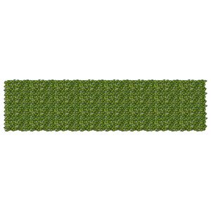 vidaXL Balkongsk&auml;rm med l&ouml;v Gr&ouml;n och Gul 400 x 100 cm Polyeten och tyg