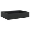 vidaXL Handfat 50x38x11 cm mineralgjuten/marmor matt svart