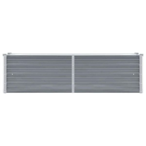 vidaXL Odlingsl&aring;da upph&ouml;jd galvaniserat st&aring;l 160x40x45 cm gr&aring;